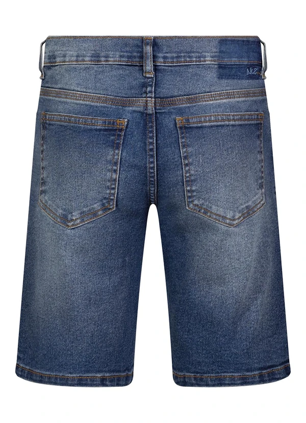 Alakazoo - Bermuda Jeans com Elastano e Bolsos Azul 5