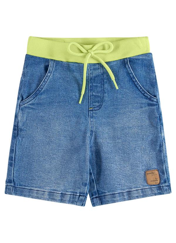 Quimby - Bermuda Jeans com Elastano para Menino Azul 2