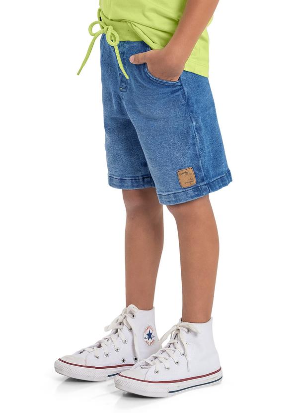 Quimby - Bermuda Jeans com Elastano para Menino Azul 3