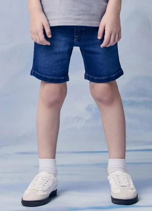 Youccie - Bermuda Jeans Escuro Azul - YOUCCIE