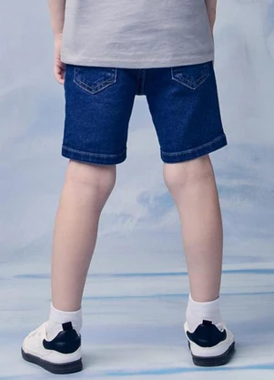 Youccie - Bermuda Jeans Escuro Azul - YOUCCIE