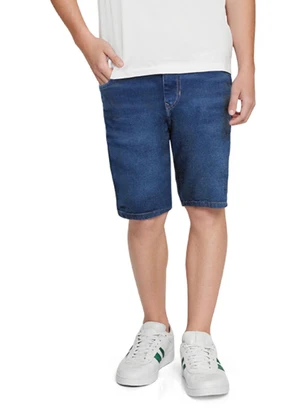 Fkn Play Denim - Bermuda Jeans Escuro - FKN PLAY DENIM