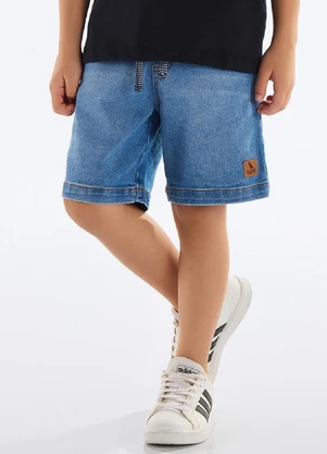 Quimby - Bermuda Jeans Infantil Masculina Azul - QUIMBY