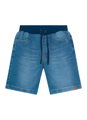 Brandili - Bermuda Jeans Infantil Menino Azul - BRANDILI