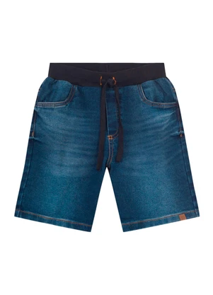 Brandili - Bermuda Jeans Infantil Menino Azul - BRANDILI