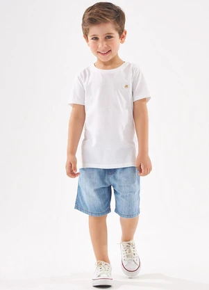 Up Baby - Bermuda Jeans Infantil para Menino Azul - UP BABY