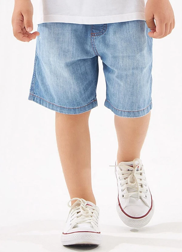Up Baby - Bermuda Jeans Infantil para Menino Azul