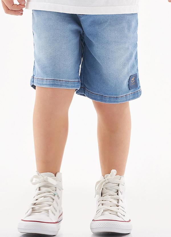 Up Baby - Bermuda Jeans Infantil para Menino Azul