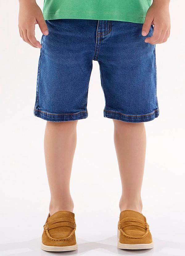 Up Baby - Bermuda Jeans Infantil para Menino Azul