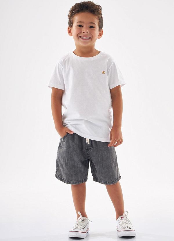 Up Baby - Bermuda Jeans Infantil para Menino Preto 2