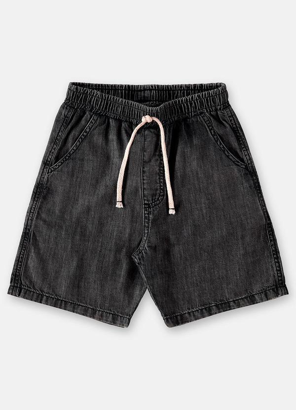 Up Baby - Bermuda Jeans Infantil para Menino Preto 3