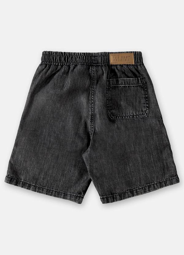 Up Baby - Bermuda Jeans Infantil para Menino Preto 4