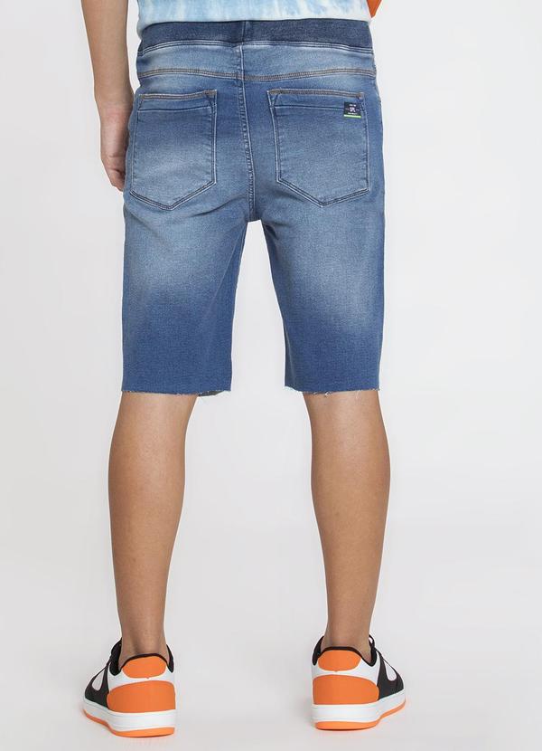 Sun Place - Bermuda Jeans Juvenil Masculina Jogger Azul 2