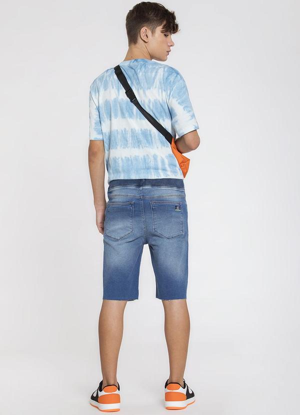 Sun Place - Bermuda Jeans Juvenil Masculina Jogger Azul 4