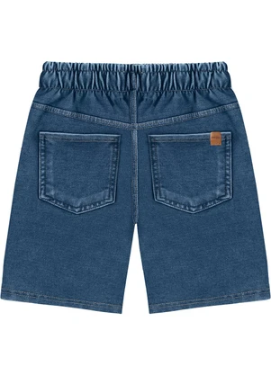 Malwee Kids - Bermuda Jeans Moletom Azul - MALWEE KIDS