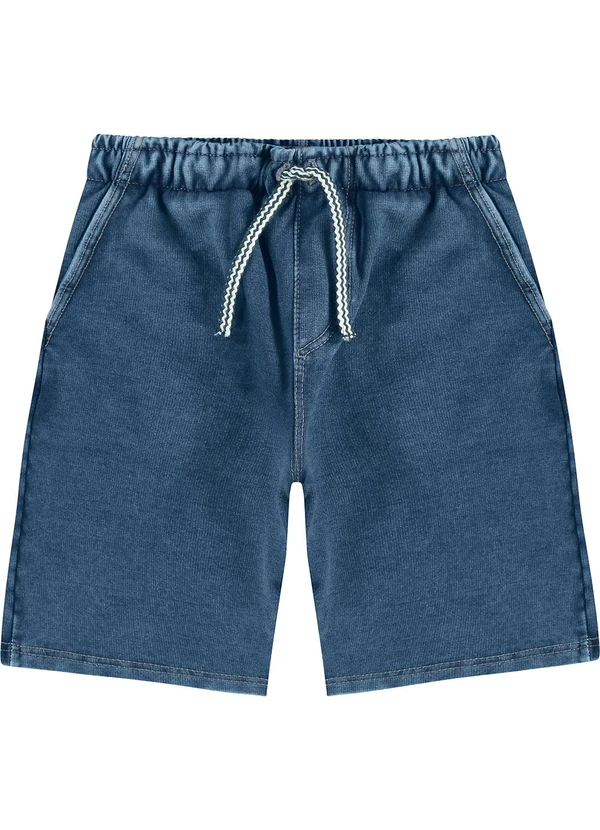 Malwee Kids - Bermuda Jeans Moletom Azul 2