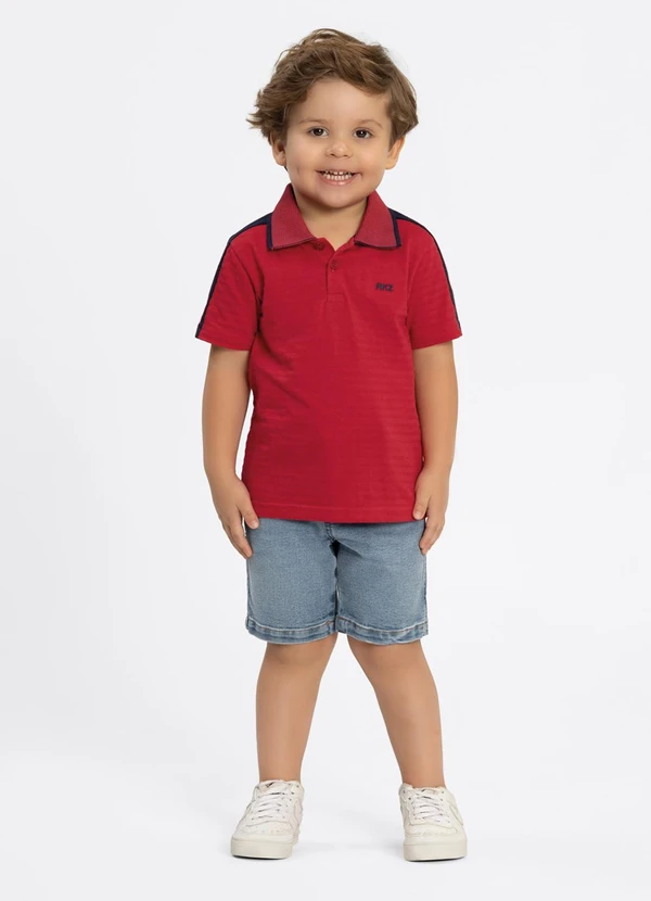 Alakazoo - Bermuda Jeans Reta Menino com Elastano Azul 2