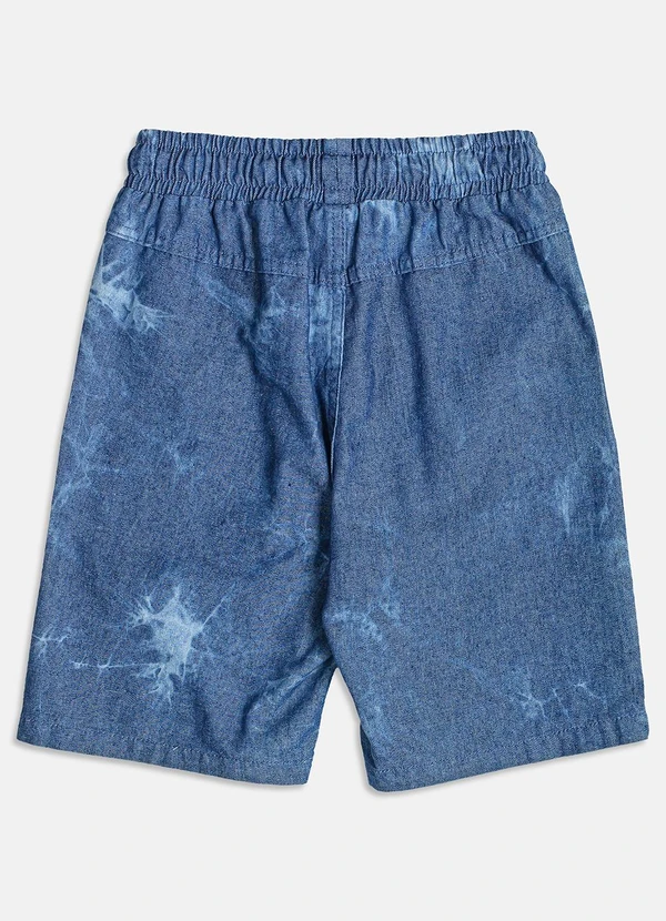 Youccie - Bermuda Jeans Tie Dye Azul 2