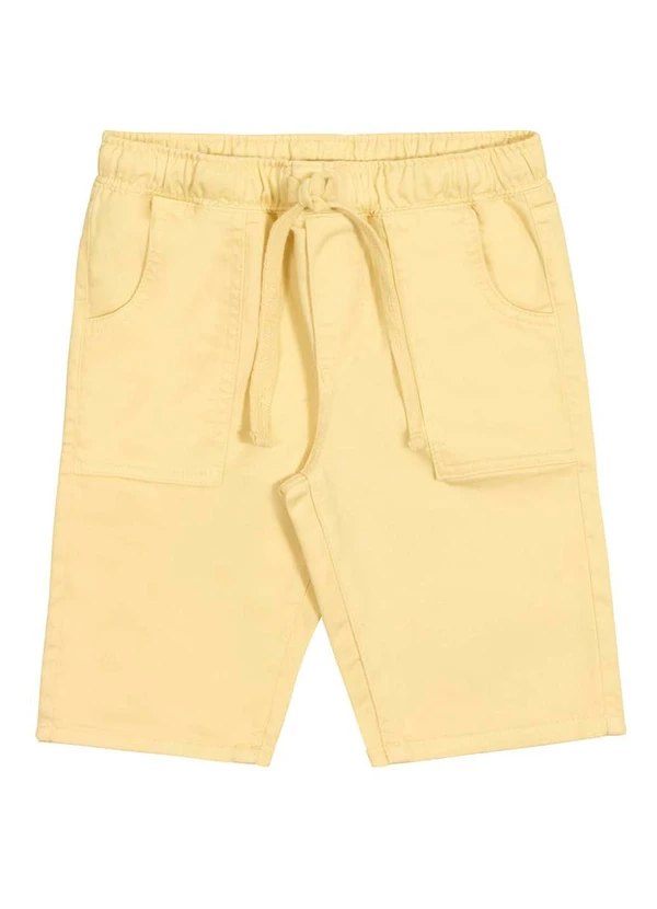Alakazoo - Bermuda Jogging Infantil Sarja ElastanoAmarelo