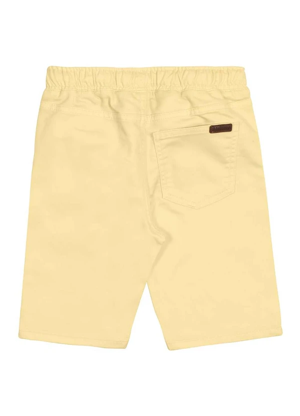 Alakazoo - Bermuda Jogging Infantil Sarja ElastanoAmarelo 2