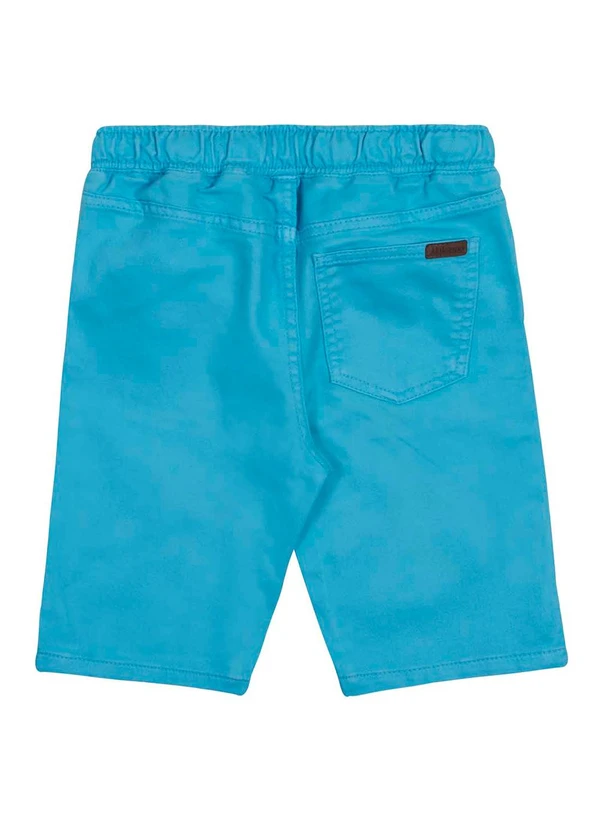 Alakazoo - Bermuda Jogging Infantil Sarja Elastano Azul 2