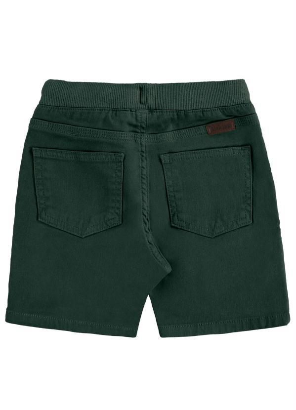 Alakazoo - Bermuda Jogging Sarja com Elastano Verde 2