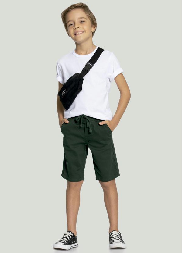 Alakazoo - Bermuda Jogging Sarja com Elastano Verde 2
