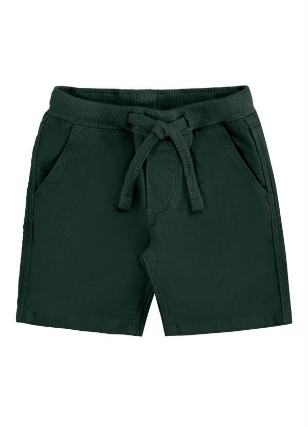 Alakazoo - Bermuda Jogging Sarja com Elastano Verde 3