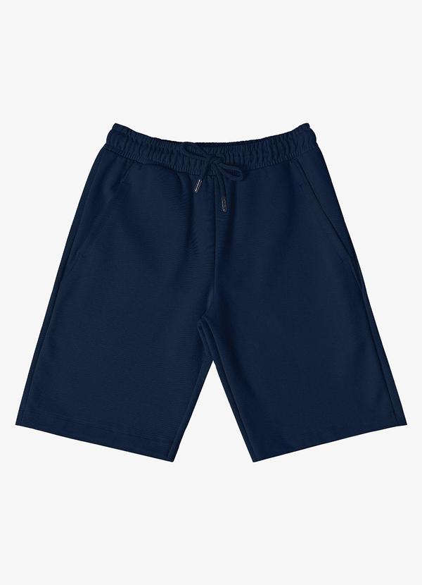 Minty - Bermuda Juvenil em Piquet Verona Masculina Azul