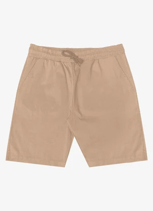 Minty - Bermuda Juvenil em Sarja Masculina Marrom - MINTY