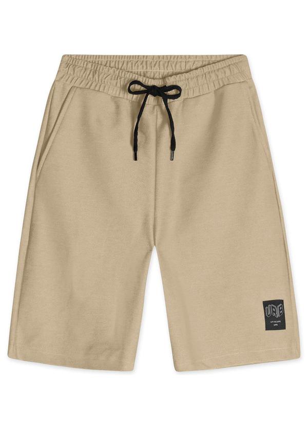 Hapier - Bermuda Juvenil Masculina Bege