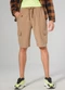 Sun Place - Bermuda Juvenil Masculina Jogger Bege - variação: Marrom