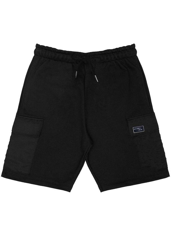 Minty - Bermuda Juvenil Masculina Preto