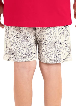Rovi Kids - Bermuda Juvenil Masculina Moletinho Bege - ROVI KIDS