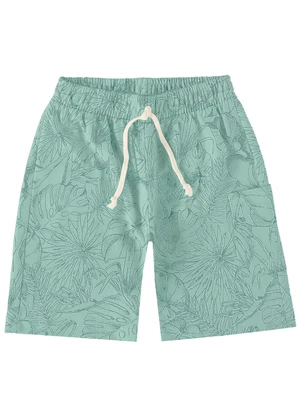 Rovi Kids - Bermuda Juvenil Masculina Moletinho Verde - ROVI KIDS