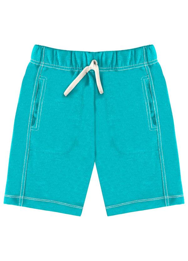 Rovi Kids - Bermuda Juvenil Menino Moletinho Verde