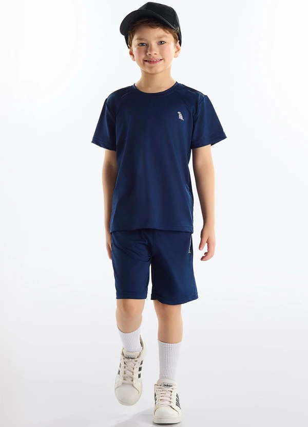 Quimby - Bermuda Malha Dry Fit Azul 2