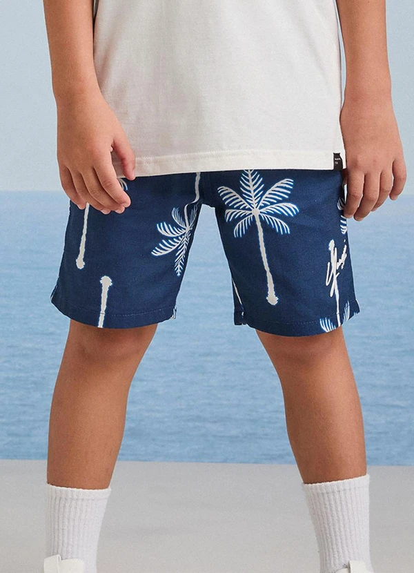 Youccie - Bermuda Marinho com Coqueiros Marinho 4