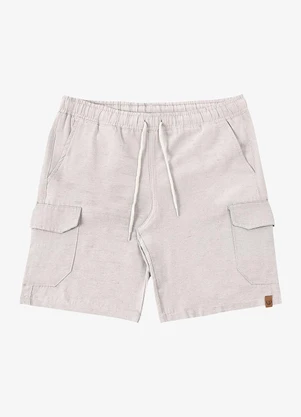 Rovitex - Bermuda Masculina Cargo com Elástico Shift Cinza - ROVITEX