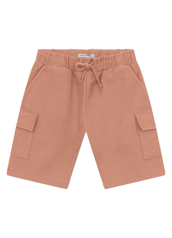 Trick Nick - Bermuda Masculina em Gorgurinho Marrom