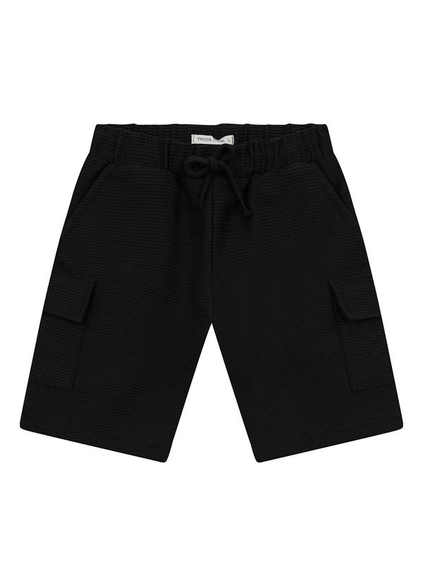 Trick Nick - Bermuda Masculina em Gorgurinho Preto 1