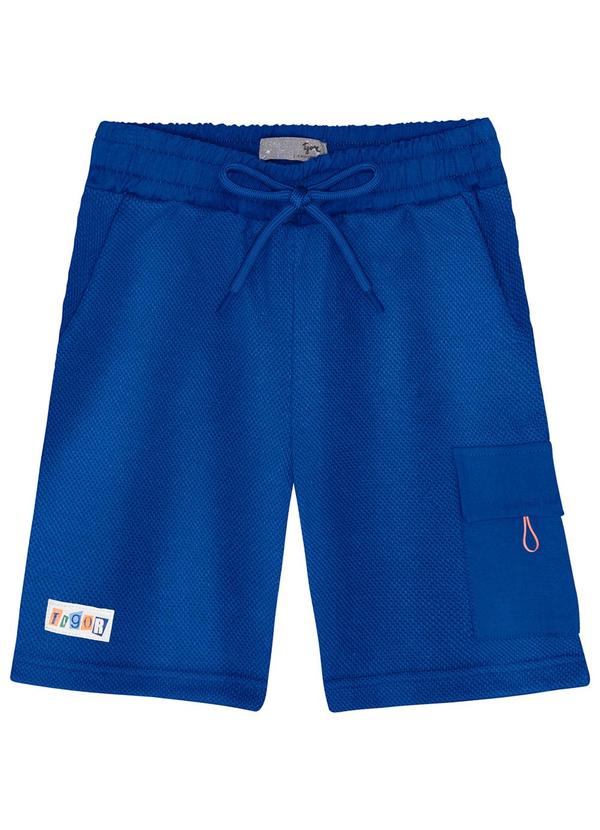 Tigor T Tigre - Bermuda Masculina Infantil Azul