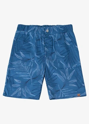 Trick Nick - Bermuda Masculina Infantil Sarja Azul - TRICK NICK