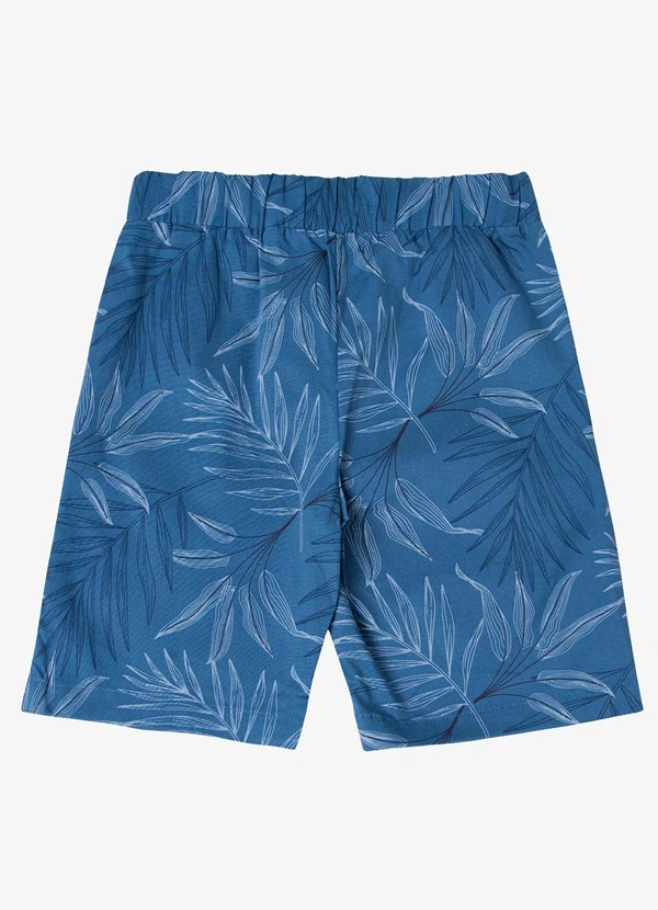 Trick Nick - Bermuda Masculina Infantil Sarja Azul 2