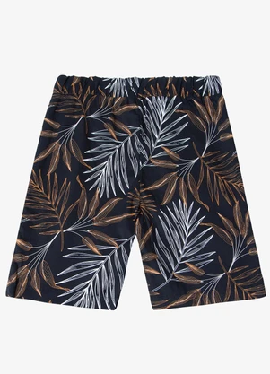 Trick Nick - Bermuda Masculina Infantil Sarja Preto - TRICK NICK