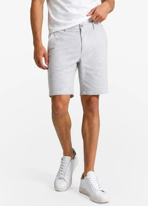 Minty - Bermuda Masculina Juvenil em Cotton Cinza - MINTY