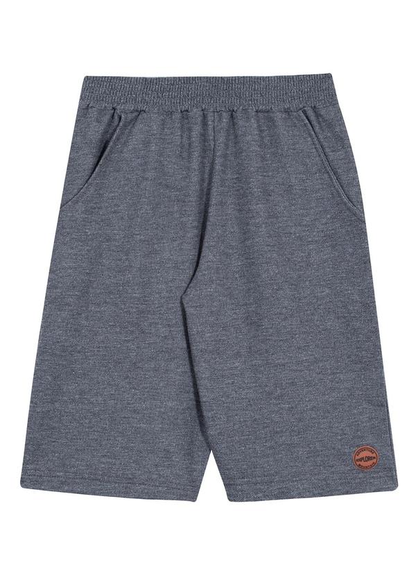 Randa Mundu - Bermuda Masculina Moletom Cinza