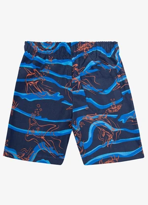 Rovi Kids - Bermuda Masculina Tactel Azul - ROVI KIDS