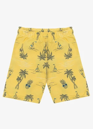 Rovi Kids - Bermuda Masculina Tactel Rovitex Kids Amarelo - ROVI KIDS