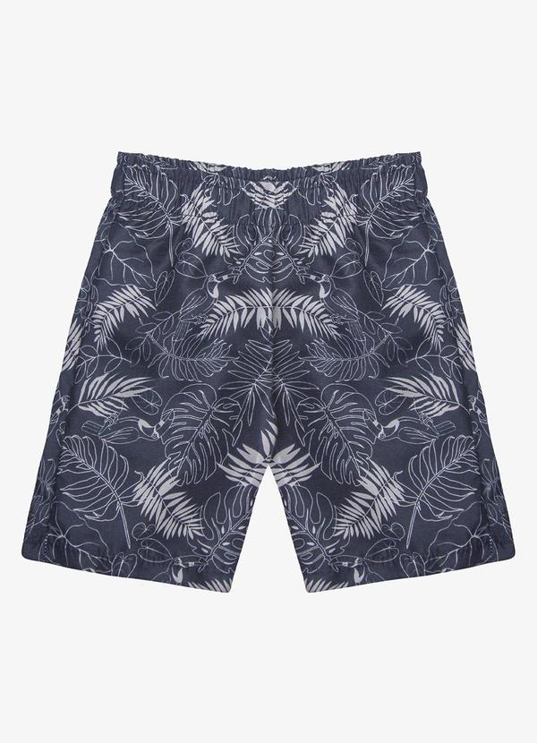 Rovi Kids - Bermuda Masculina Tecido Rovitex Kids Preto